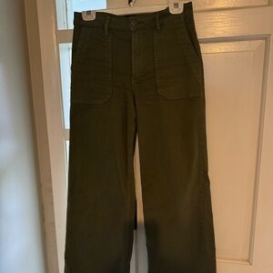 KUT Meg Army Green Wide Leg-Size 2